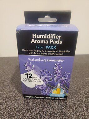 Air Innovations Aroma Pads 12 Pack Essential Oil Humidifier Refills Lavender